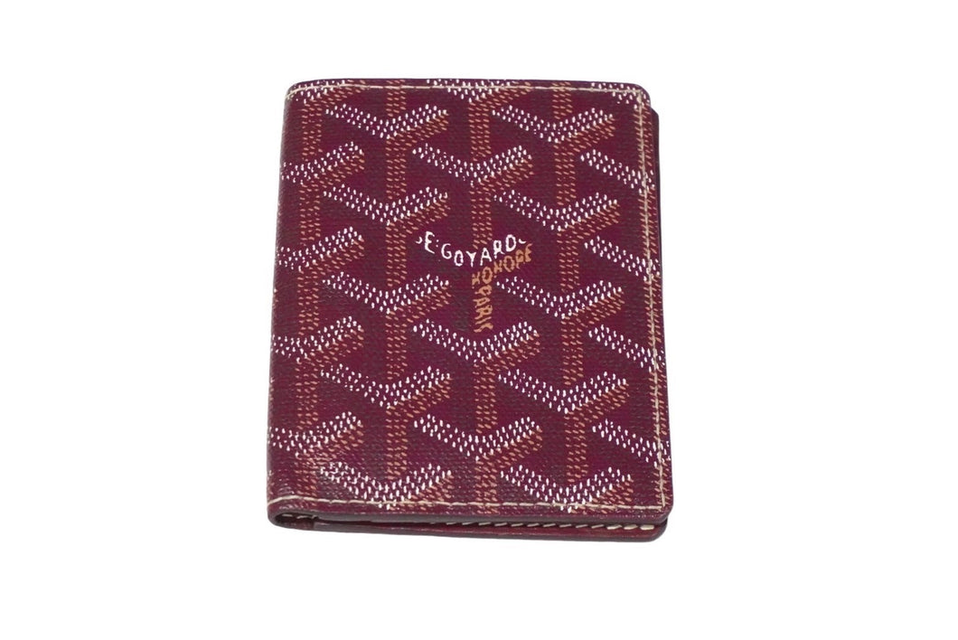 GOYARD ゴヤール SAINT MARC サンマルク パスケース カードケース ワインレッド ヘリンボーン柄 美品 中古 59455 –  Casanova Vintage