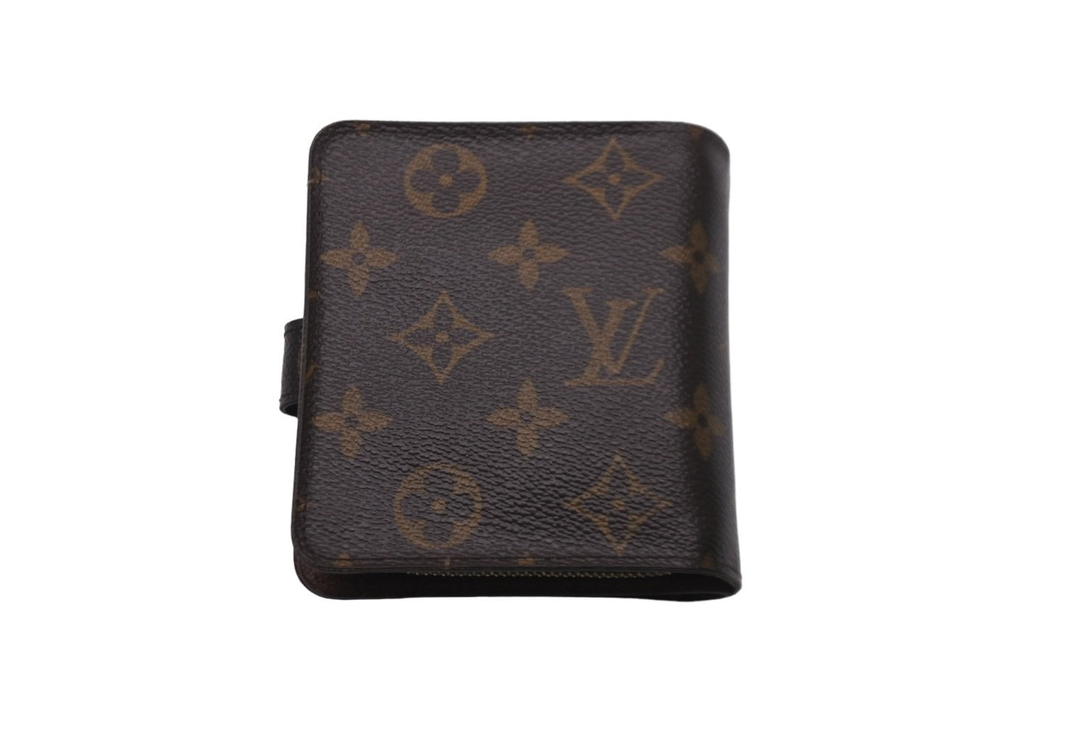 LOUIS VUITTON ルイヴィトン モノグラム コンパクト ジップ 二つ折り財布 M61667 ブラウン ウォレット 小物 ロゴ 良品 中古  59512 – Casanova Vintage