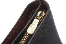 画像をギャラリービューアに読み込む, LOUIS VUITTON ルイヴィトン モノグラム コンパクト ジップ 二つ折り財布 M61667 ブラウン ウォレット 小物 ロゴ 良品 中古 59512