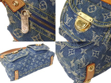 画像をギャラリービューアに読み込む, LOUIS VUITTON ルイヴィトン モノグラムデニム バギーPM ワンショルダーバッグ M95049 ブルー ロゴ 肩掛け 美品 良品 中古 59513