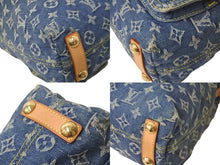 画像をギャラリービューアに読み込む, LOUIS VUITTON ルイヴィトン モノグラムデニム バギーPM ワンショルダーバッグ M95049 ブルー ロゴ 肩掛け 美品 良品 中古 59513