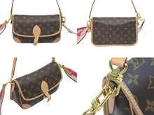 Load image into Gallery viewer, LOUIS VUITTON ルイ ヴィトン ショルダーバッグ ジャカードストラップ M46049 ディアヌ NM PM ブラウン フューシャ 良品 中古 59514