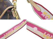 Load image into Gallery viewer, LOUIS VUITTON ルイ ヴィトン ショルダーバッグ ジャカードストラップ M46049 ディアヌ NM PM ブラウン フューシャ 良品 中古 59514
