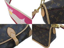 Load image into Gallery viewer, LOUIS VUITTON ルイ ヴィトン ショルダーバッグ ジャカードストラップ M46049 ディアヌ NM PM ブラウン フューシャ 良品 中古 59514