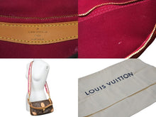 Load image into Gallery viewer, LOUIS VUITTON ルイ ヴィトン ショルダーバッグ ジャカードストラップ M46049 ディアヌ NM PM ブラウン フューシャ 良品 中古 59514