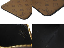 画像をギャラリービューアに読み込む, 極美品 LOUIS VUITTON ルイヴィトン モノグラム リバース ポシェットトリオ ポーチ 一部分 M68756 ブラウン ロゴ 中古 59526