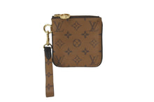 画像をギャラリービューアに読み込む, 極美品 LOUIS VUITTON ルイヴィトン モノグラム リバース ポシェットトリオ ポーチ 一部分 M68756 ブラウン ロゴ 中古 59526