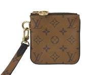 画像をギャラリービューアに読み込む, 極美品 LOUIS VUITTON ルイヴィトン モノグラム リバース ポシェットトリオ ポーチ 一部分 M68756 ブラウン ロゴ 中古 59526