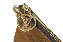 画像をギャラリービューアに読み込む, 極美品 LOUIS VUITTON ルイヴィトン モノグラム リバース ポシェットトリオ ポーチ 一部分 M68756 ブラウン ロゴ 中古 59526