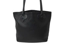 Load image into Gallery viewer, CHROME HEARTS クロムハーツ FSトートバッグ セメタリークロスパッチ ブラック レザー シルバー925 美品 中古 59528
