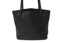 Load image into Gallery viewer, CHROME HEARTS クロムハーツ FSトートバッグ セメタリークロスパッチ ブラック レザー シルバー925 美品 中古 59528