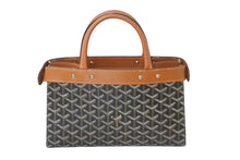 画像をギャラリービューアに読み込む, GOYARD ゴヤール ハンドバッグ 廃盤 ジャージーPM ヘリンボーン柄 ブラック ブラウン シルバー金具 美品 中古 59536