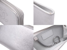 画像をギャラリービューアに読み込む, 極美品 CHANEL シャネル レザー コインケース 22番台 シルバー ココマーク ロゴ 小物 チェーン シルバー金具 中古 59537