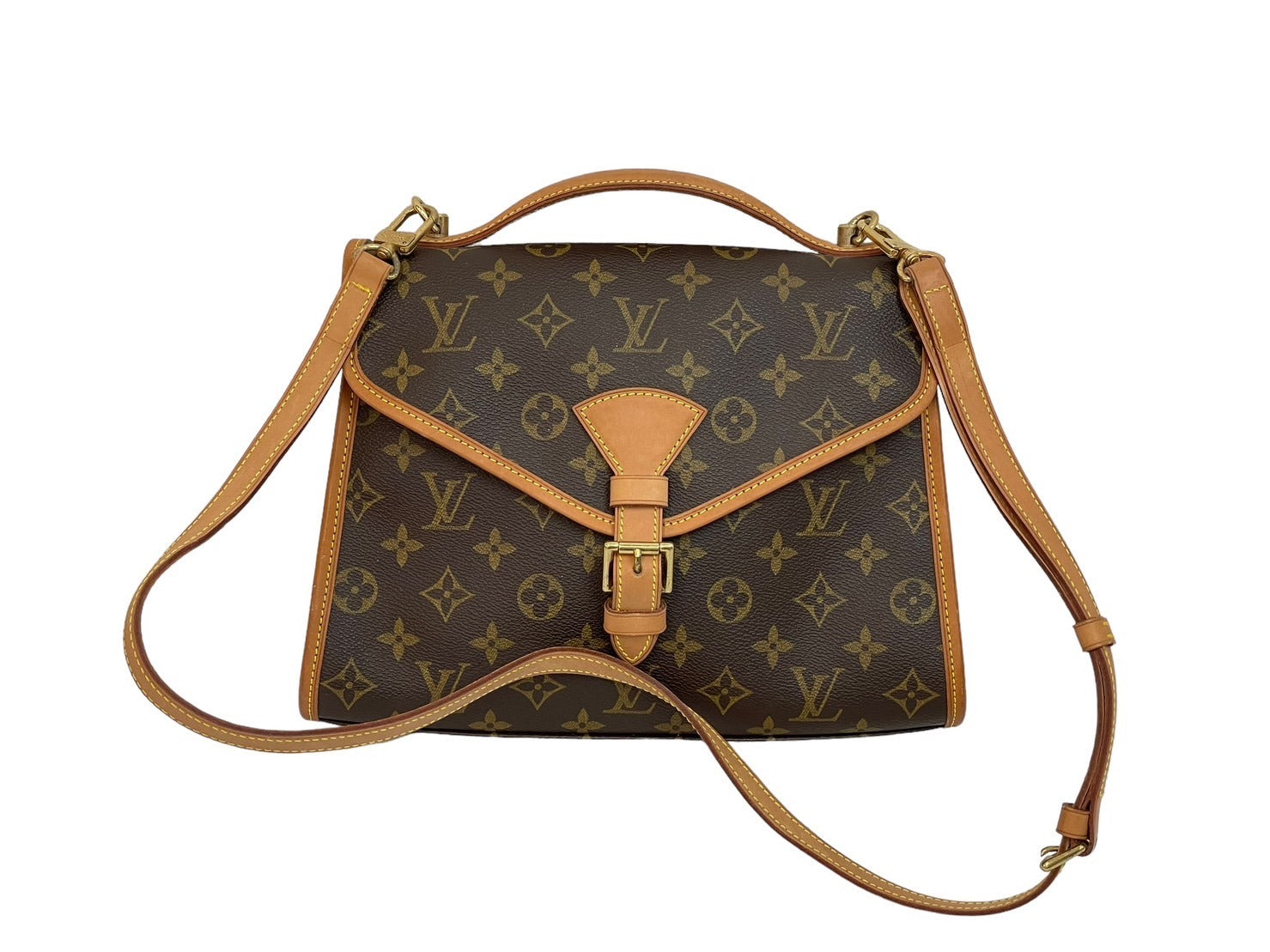 LOUIS VUITTON ルイヴィトン ショルダーバッグ 2WAY M51122 ベルエア ブラウン モノグラム 美品 中古 59538 –  Casanova Vintage