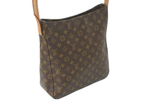 Load image into Gallery viewer, LOUIS VUITTON ルイヴィトン ショルダーバッグ ワンショルダー ルーピングGM M51145 モノグラム ブラウン 美品 中古 59554