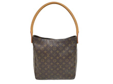画像をギャラリービューアに読み込む, LOUIS VUITTON ルイヴィトン ショルダーバッグ ワンショルダー ルーピングGM M51145 モノグラム ブラウン 美品 中古 59555