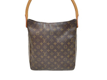 画像をギャラリービューアに読み込む, LOUIS VUITTON ルイヴィトン ショルダーバッグ ワンショルダー ルーピングGM M51145 モノグラム ブラウン 美品 中古 59555