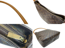 画像をギャラリービューアに読み込む, LOUIS VUITTON ルイヴィトン ショルダーバッグ ワンショルダー ルーピングGM M51145 モノグラム ブラウン 美品 中古 59555