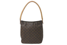 画像をギャラリービューアに読み込む, LOUIS VUITTON ルイヴィトン ショルダーバッグ ワンショルダー ルーピングGM M51145 モノグラム ブラウン 美品 中古 59556