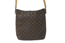 画像をギャラリービューアに読み込む, LOUIS VUITTON ルイヴィトン ショルダーバッグ ワンショルダー ルーピングGM M51145 モノグラム ブラウン 美品 中古 59556