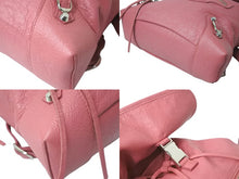 画像をギャラリービューアに読み込む, BALENCIAGA バレンシアガ トラベラー レザー バックパック リュックサック ピンク レザー 399344 美品 中古 59561