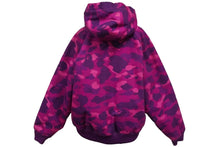 Load image into Gallery viewer, A BATHING APE アベイシングエイプ CARHARTT カーハート アクティブジャケット 1ST CAMO パープル サイズM 美品 中古 59567