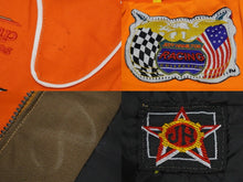 画像をギャラリービューアに読み込む, Jeff Hamilton ジェフ ハミルトン レーシングジャケット HOME DEPOT ホームデポット オレンジ コットン 美品 中古 59579