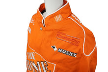 画像をギャラリービューアに読み込む, Jeff Hamilton ジェフ ハミルトン レーシングジャケット HOME DEPOT ホームデポット オレンジ コットン 美品 中古 59579