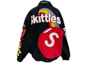 Supreme シュプリーム × Mitchell&Ness ミッチェルアンドネス コラボ スキットルズバーシティジャケット ブラック 美品 中古 59583