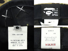 Load image into Gallery viewer, A BATHING APE アベイシングエイプ キャップ 1stカモ オリーブドラブ KAWS カウズ 2005 グリーン コットン M 美品 中古 59586