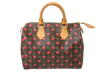 Load image into Gallery viewer, LOUIS VUITTON ルイヴィトン モノグラム チェリー スピーディ 25 ハンドバッグ M95009 ブラウン 村上隆 美品 中古 59599