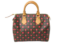 Load image into Gallery viewer, LOUIS VUITTON ルイヴィトン モノグラム チェリー スピーディ 25 ハンドバッグ M95009 ブラウン 村上隆 美品 中古 59599
