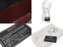 画像をギャラリービューアに読み込む, CHANEL シャネル チェーンショルダーバッグ ミニミニマトラッセ 14cm 1番台 ラムスキン ブラック ゴールド金具 美品 中古 59600