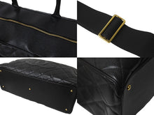 画像をギャラリービューアに読み込む, CHANEL シャネル デカココマーク ボストンバッグ 8番台 キャビアスキン ブラック ゴールド金具 美品 中古 59601