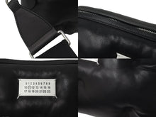 画像をギャラリービューアに読み込む, Maison Margiela メゾンマルジェラ グラムスラム ショルダーバッグ ブラック SB1WB0002 カレンダータグ ロゴ 良品 中古 59602
