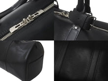 画像をギャラリービューアに読み込む, LOUIS VUITTON ルイヴィトン ボストンバッグ M59062 キーポル45 ブラック エピレザー 新型 美品 中古 59608