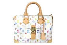 画像をギャラリービューアに読み込む, 極美品 LOUIS VUITTON ルイヴィトン 村上隆 ハンドバッグ スピーディ30 M92643 ホワイト マルチ 中古 59609