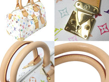 画像をギャラリービューアに読み込む, 極美品 LOUIS VUITTON ルイヴィトン 村上隆 ハンドバッグ スピーディ30 M92643 ホワイト マルチ 中古 59609