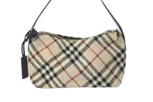 Load image into Gallery viewer, BURBERRY バーバリー ショルダーバッグ ワンショルダー ノバチェック ヴィンテージ ツイード レザー 美品 中古 59614