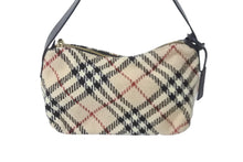 Load image into Gallery viewer, BURBERRY バーバリー ショルダーバッグ ワンショルダー ノバチェック ヴィンテージ ツイード レザー 美品 中古 59614