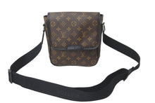画像をギャラリービューアに読み込む, LOUIS VUITTON ルイヴィトン ショルダーバッグ バスPM M56717 モノグラム マカサー ブラウン 美品 中古 59616