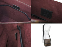 画像をギャラリービューアに読み込む, LOUIS VUITTON ルイヴィトン ショルダーバッグ バスPM M56717 モノグラム マカサー ブラウン 美品 中古 59616