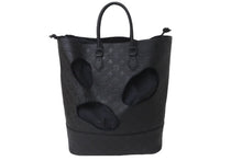 Load image into Gallery viewer, 新品同様 LOUIS VUITTON ルイヴィトン コムデギャルソン 川久保玲 トートバッグ M58661 ウィズホールズMM モノグラムアンプラント ブラック 中古 59620