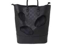 Load image into Gallery viewer, 新品同様 LOUIS VUITTON ルイヴィトン コムデギャルソン 川久保玲 トートバッグ M58661 ウィズホールズMM モノグラムアンプラント ブラック 中古 59620