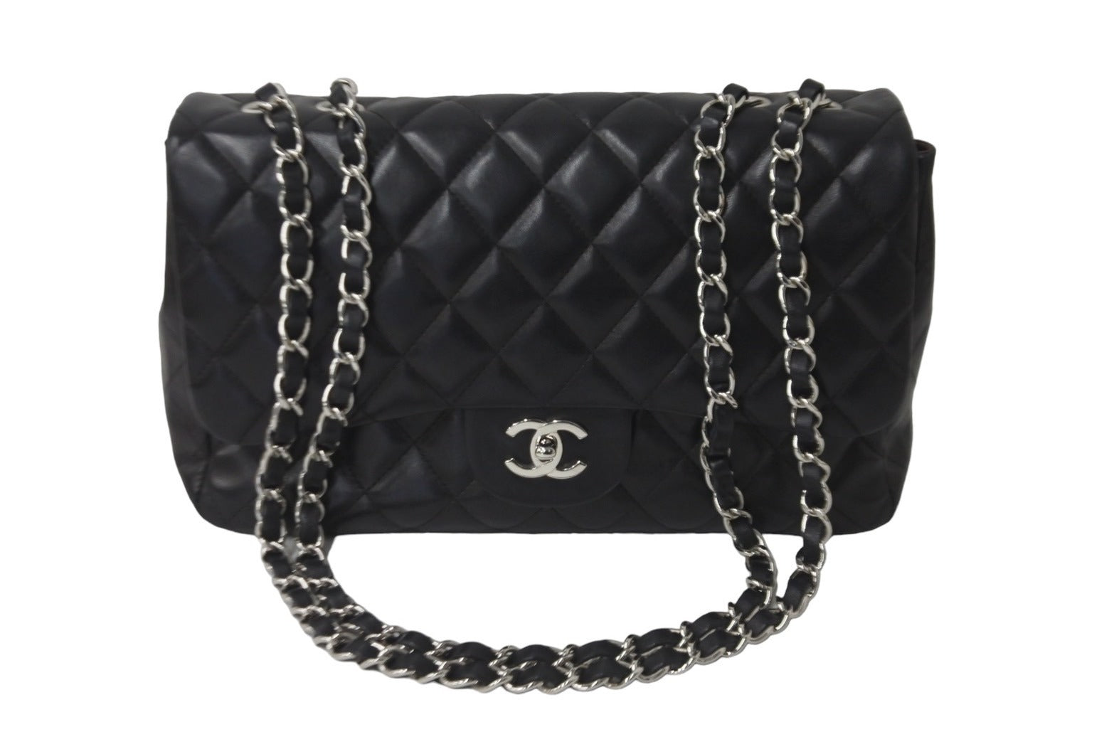 シャネル マトラッセ ラムスキン チェーン ショルダー バッグ ココマーク 黒 シャネル マトラッセ ラムスキン チェーン ショルダー バッグ ココ