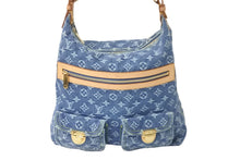 Load image into Gallery viewer, 極美品 LOUIS VUITTON ルイヴィトン ショルダーバッグ バギーGM M95212 モノグラムデニム ブルー 中古 59634