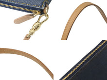 Load image into Gallery viewer, Christian Dior クリスチャンディオール デニム サドル ポーチ ネイビー ブラウン ワンショルダーバッグ 小物入れ 美品 中古 59637