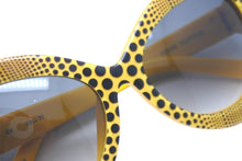 画像をギャラリービューアに読み込む, 極美品 LOUIS VUITTON ルイ ヴィトン × 草間彌生 コラボ サングラス Z0478E ウェーブ オーバーサイズ 53□20 イエロー 中古 59640