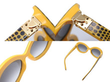 画像をギャラリービューアに読み込む, 極美品 LOUIS VUITTON ルイ ヴィトン × 草間彌生 コラボ サングラス Z0478E ウェーブ オーバーサイズ 53□20 イエロー 中古 59640