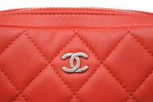 画像をギャラリービューアに読み込む, CHANEL シャネル ポーチ コスメポーチ トラベルポーチ マトラッセ ココマーク ラムスキン レッド 23005785 美品 中古 59691